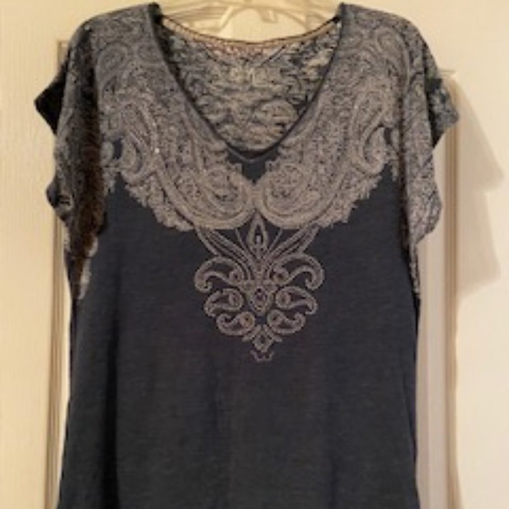 COPY - Blue Top with bling